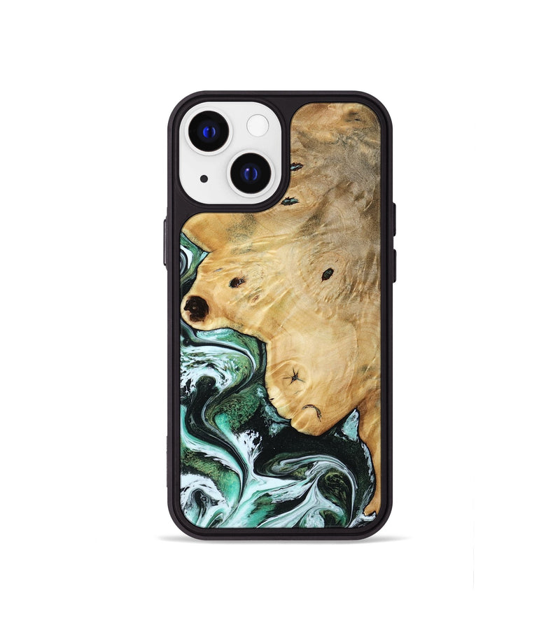 iPhone 13 mini Wood Phone Case - Rianna (Green, 785990)