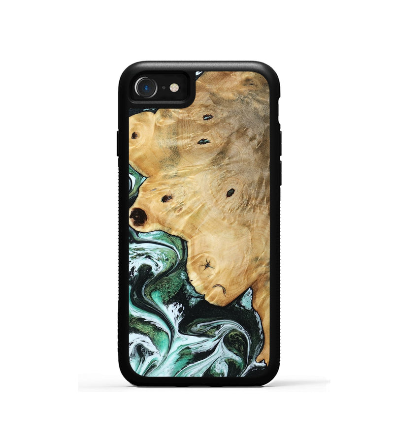 iPhone SE Wood Phone Case - Rianna (Green, 785990)