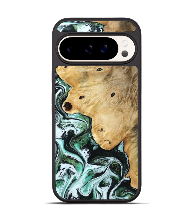 Pixel 9 Pro Wood Phone Case - Rianna (Green, 785990)