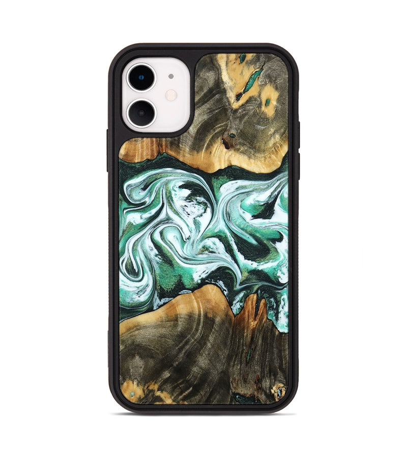 iPhone 11 Wood Phone Case - Mintie (Green, 785992)