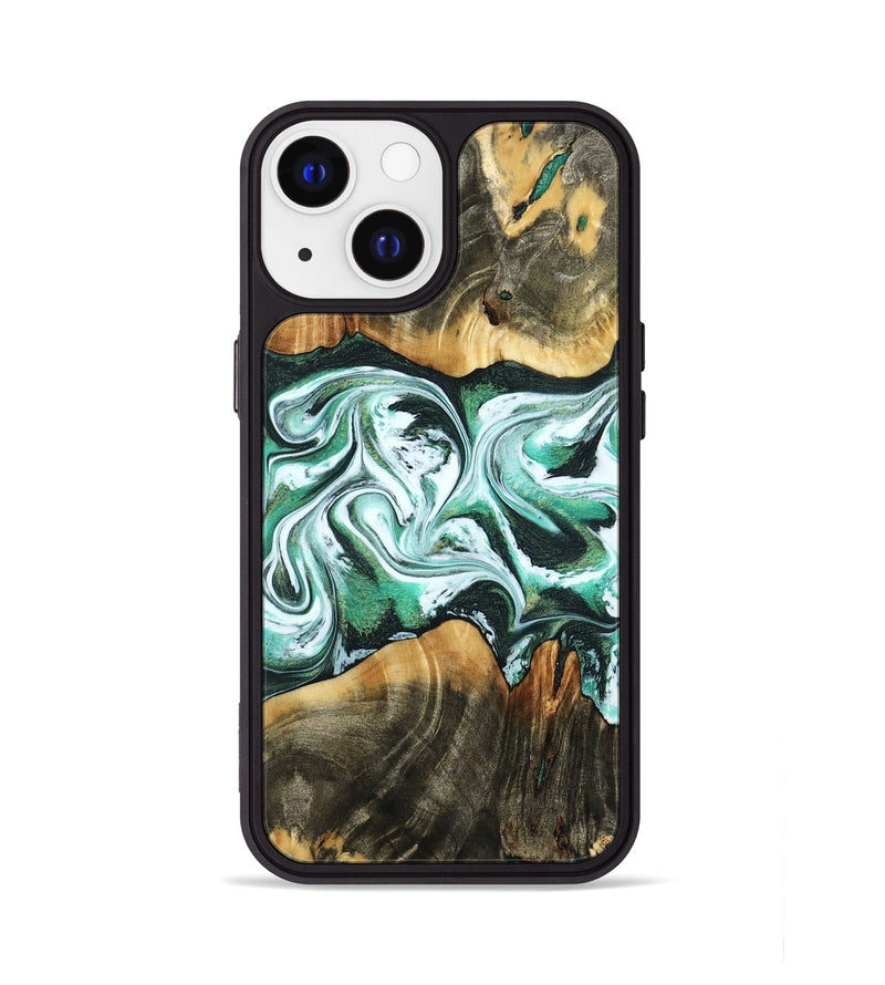 iPhone 13 Wood Phone Case - Mintie (Green, 785992)