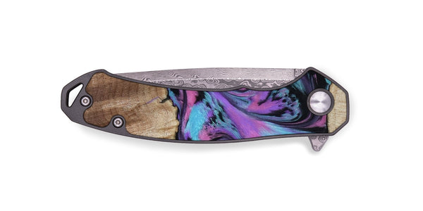 EDC Wood Pocket Knife - Jazmine (Purple, 786227)