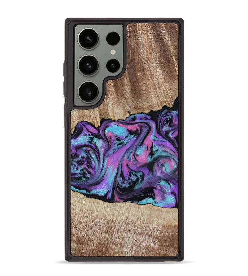 Galaxy S23 Ultra Wood Phone Case - Jazmine (Purple, 786227)