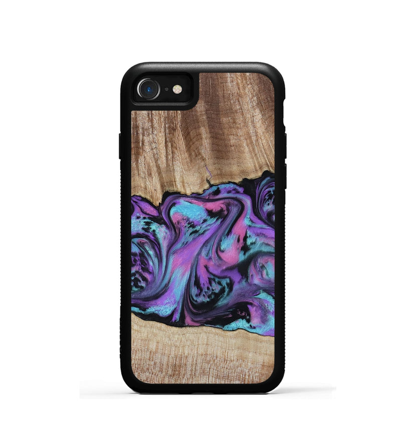 iPhone SE Wood Phone Case - Jazmine (Purple, 786227)