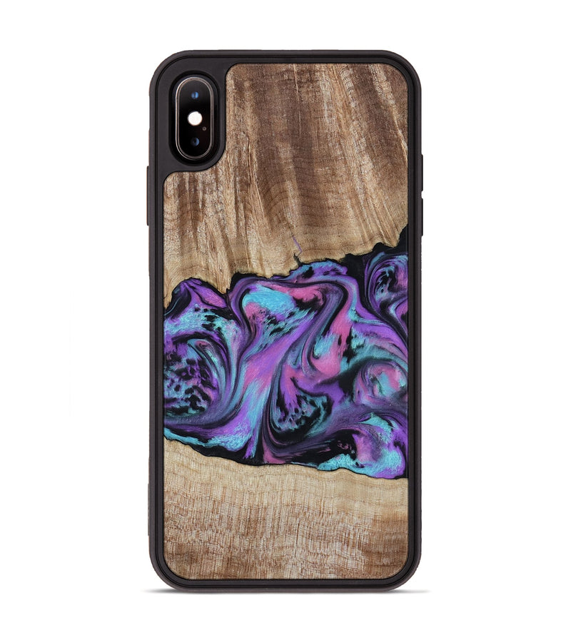iPhone Xs Max Wood Phone Case - Jazmine (Purple, 786227)