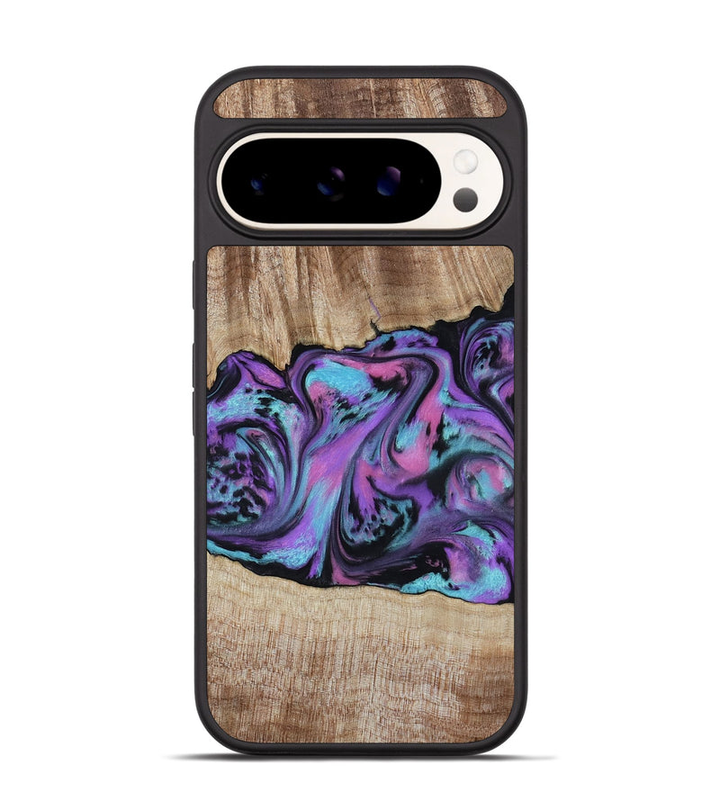 Pixel 9 Wood Phone Case - Jazmine (Purple, 786227)