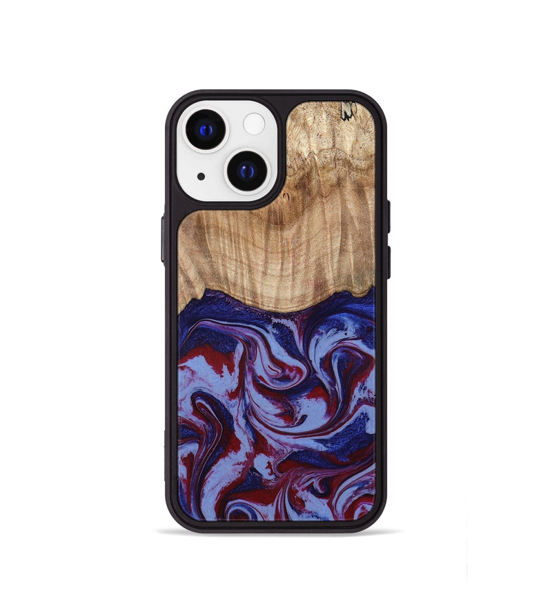 iPhone 13 mini Wood Phone Case - Reid (Red, 786230)