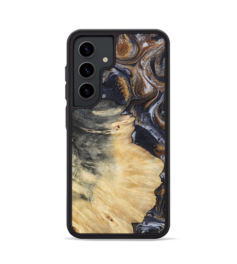 Galaxy S24 Wood Phone Case - Elaine (Black & White, 786241)