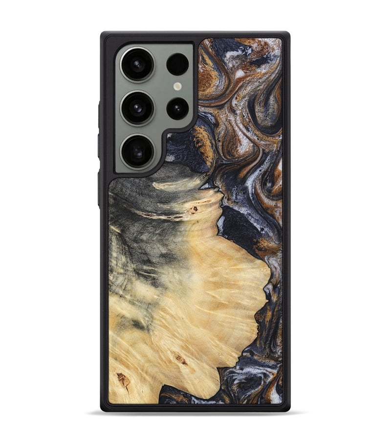 Galaxy S24 Ultra Wood Phone Case - Elaine (Black & White, 786241)