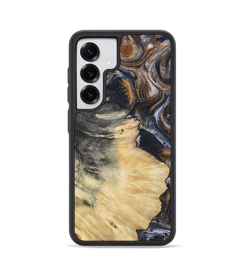 Galaxy S25 Wood Phone Case - Elaine (Black & White, 786241)
