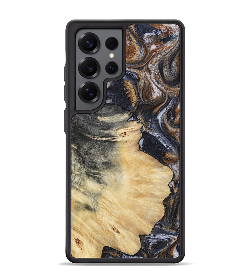 Galaxy S25 Ultra Wood Phone Case - Elaine (Black & White, 786241)