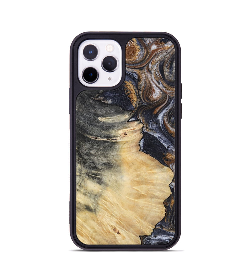 iPhone 11 Pro Wood Phone Case - Elaine (Black & White, 786241)