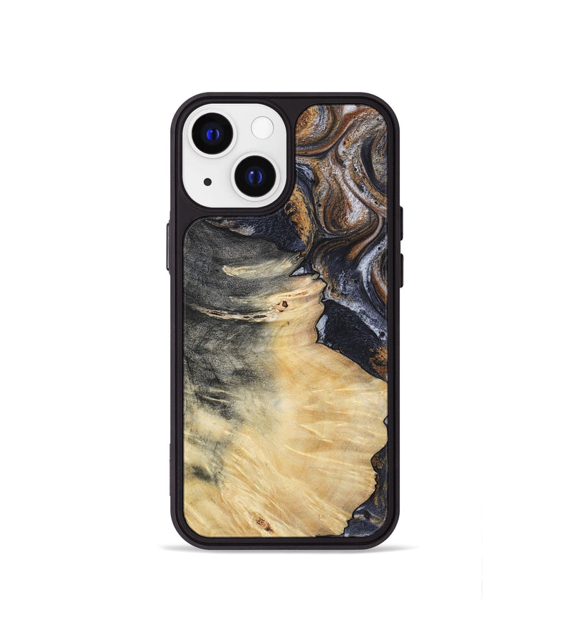 iPhone 13 mini Wood Phone Case - Elaine (Black & White, 786241)