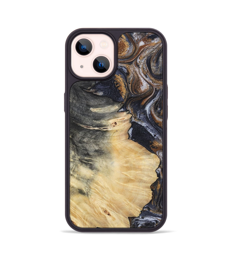 iPhone 14 Wood Phone Case - Elaine (Black & White, 786241)