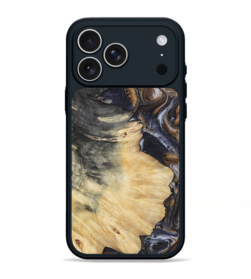 iPhone 17 Pro Max Wood Phone Case - Elaine (Black & White, 786241)