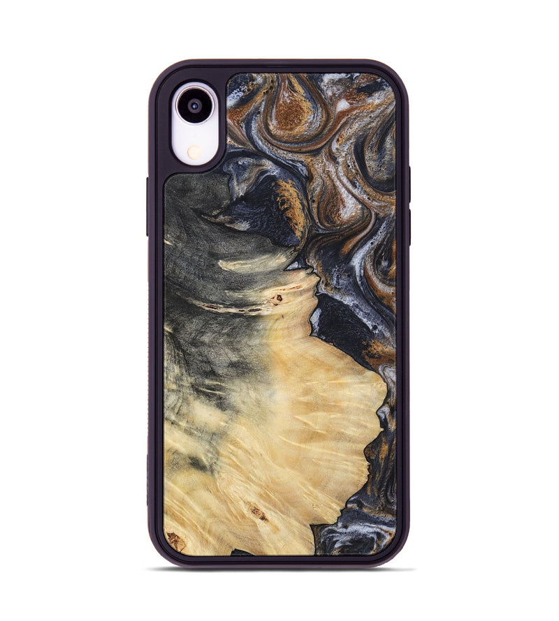 iPhone Xr Wood Phone Case - Elaine (Black & White, 786241)