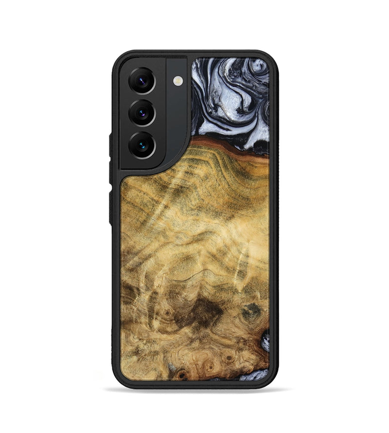Galaxy S22 Wood Phone Case - Minna (Black & White, 786242)