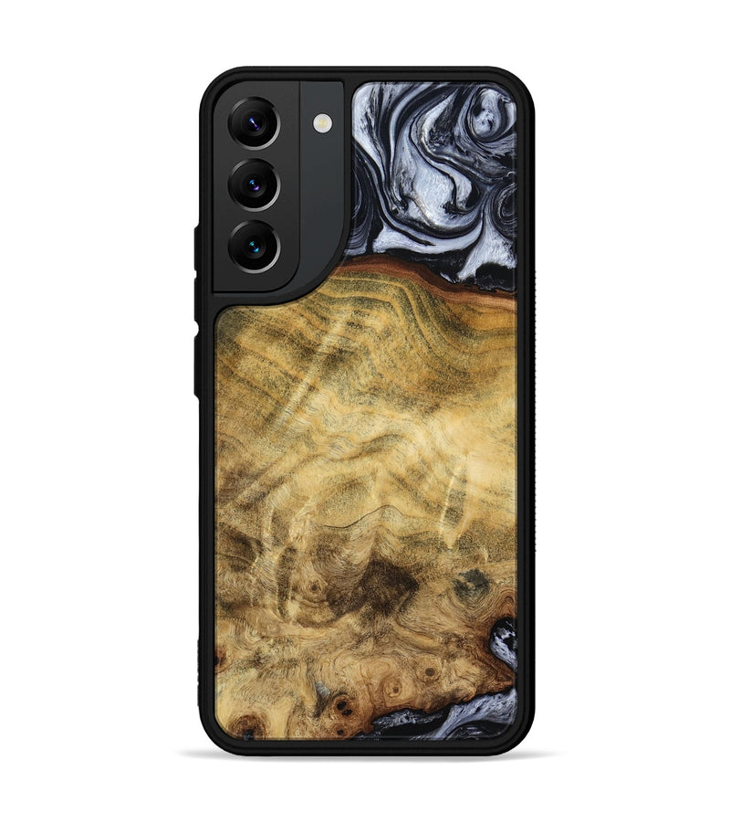 Galaxy S22 Plus Wood Phone Case - Minna (Black & White, 786242)
