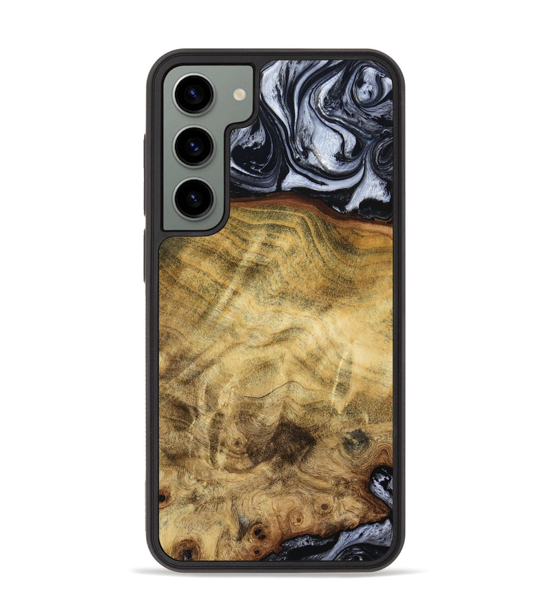 Galaxy S23 Plus Wood Phone Case - Minna (Black & White, 786242)