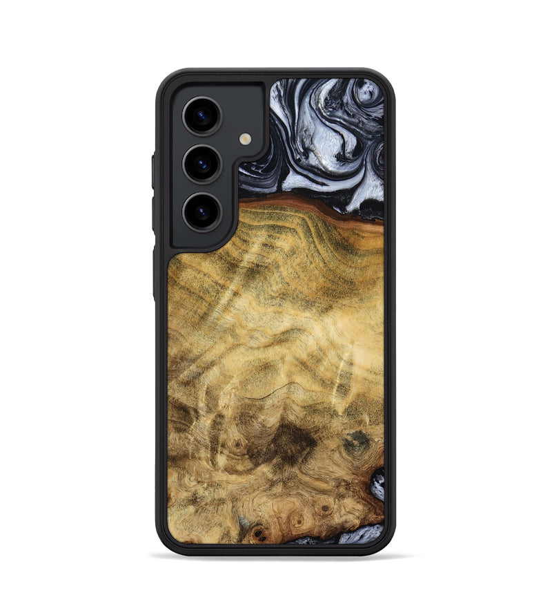 Galaxy S24 Wood Phone Case - Minna (Black & White, 786242)