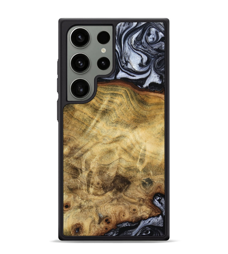 Galaxy S24 Ultra Wood Phone Case - Minna (Black & White, 786242)