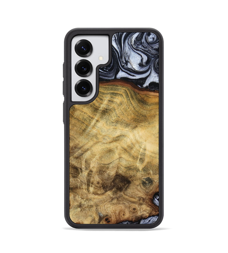 Galaxy S25 Wood Phone Case - Minna (Black & White, 786242)