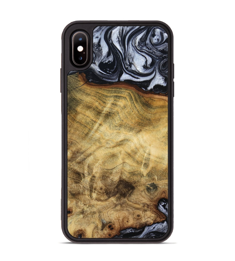 iPhone Xs Max Wood Phone Case - Minna (Black & White, 786242)