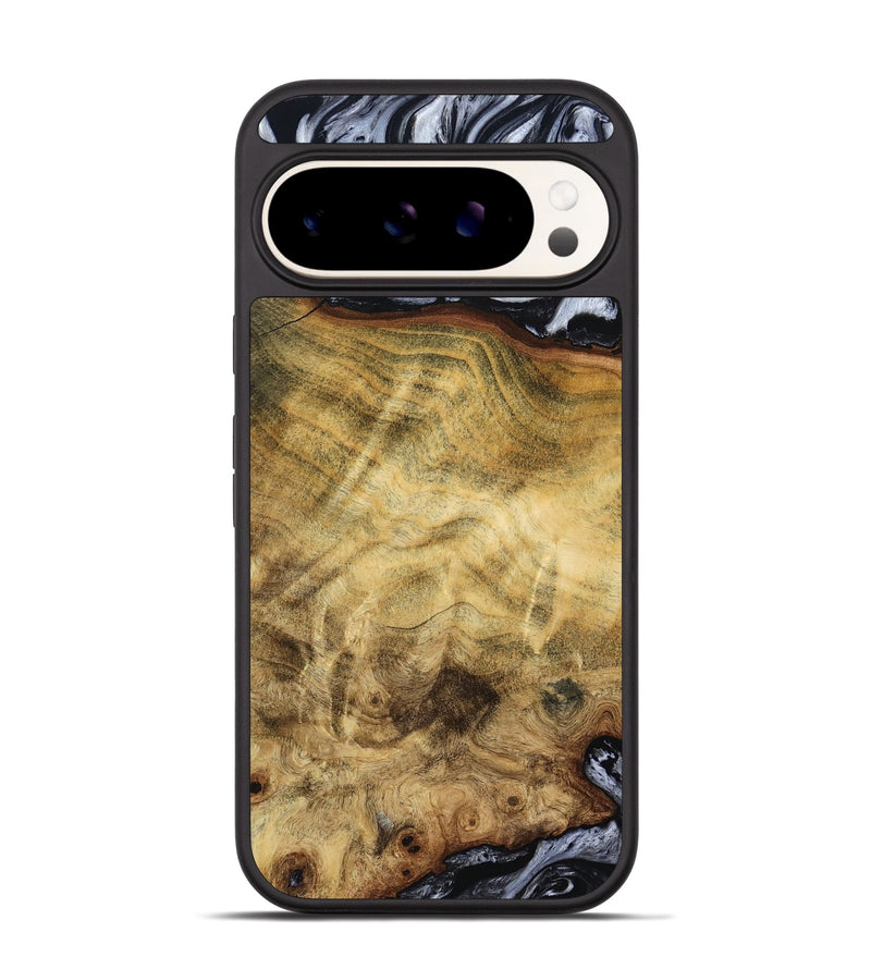 Pixel 9 Pro Wood Phone Case - Minna (Black & White, 786242)