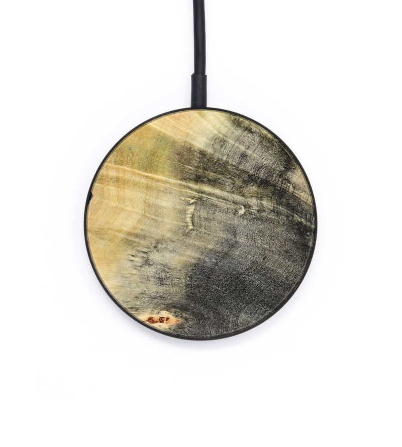 Circle Wood Wireless Charger - Erica (Teal & Gold, 786258)