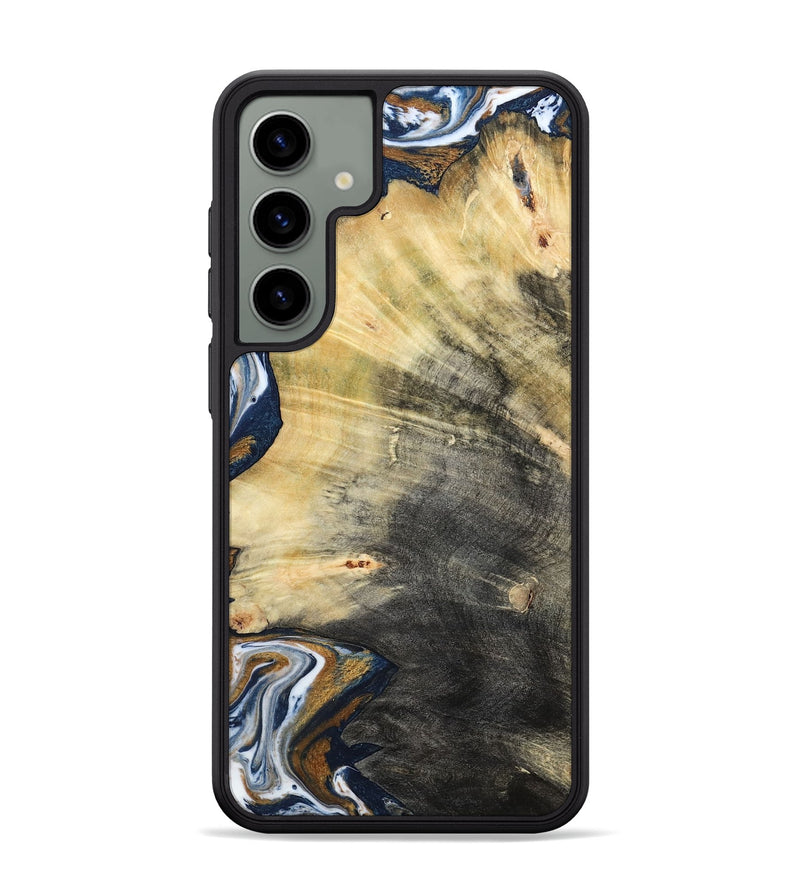 Galaxy S24 Plus Wood Phone Case - Erica (Teal & Gold, 786258)