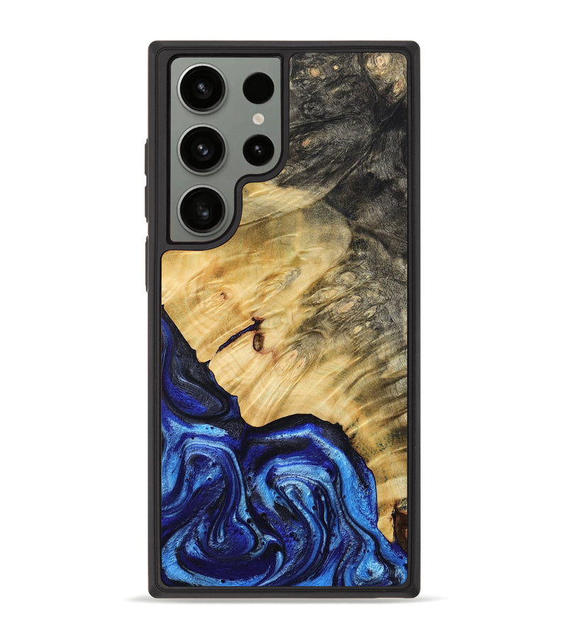 Galaxy S23 Ultra Wood Phone Case - Jazlene (Blue, 786312)