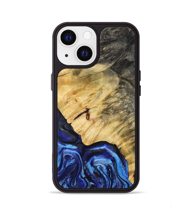iPhone 13 Wood Phone Case - Jazlene (Blue, 786312)