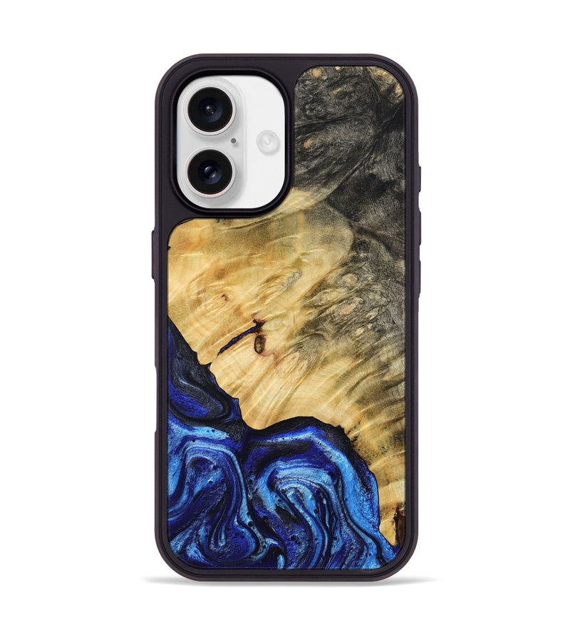 iPhone 17 Wood Phone Case - Jazlene (Blue, 786312)