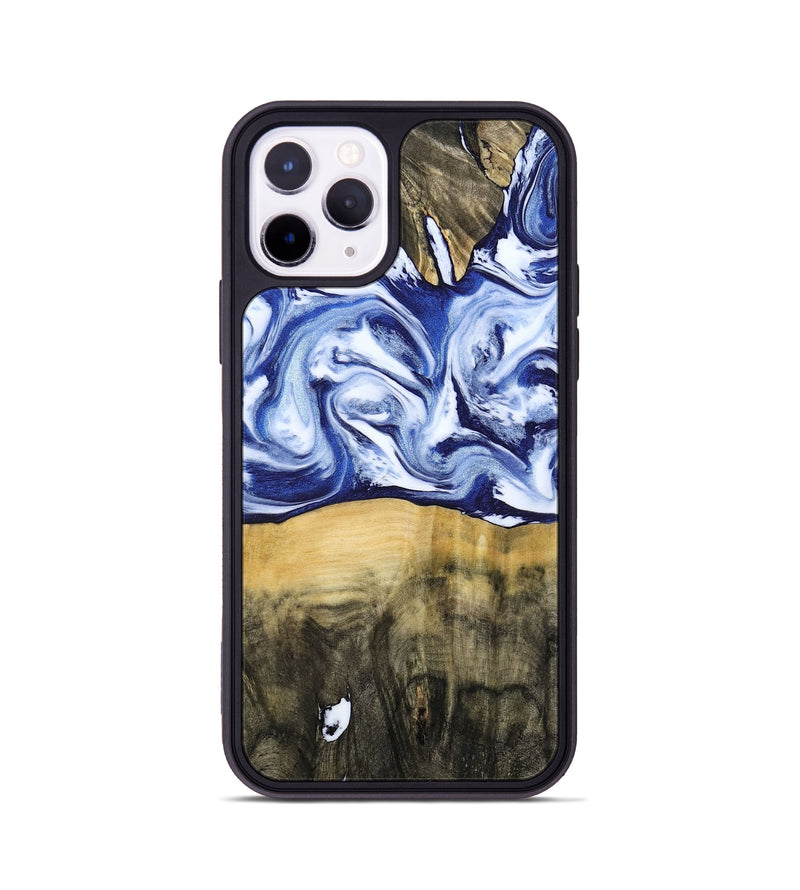 iPhone 11 Pro Wood Phone Case - Jesiah (Blue, 786316)