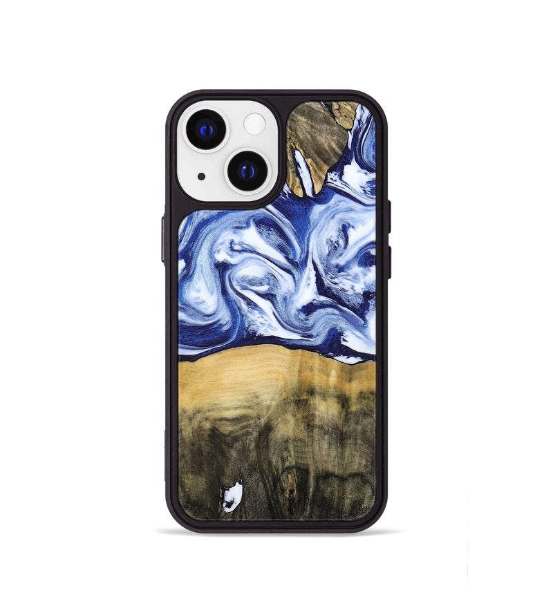 iPhone 13 mini Wood Phone Case - Jesiah (Blue, 786316)