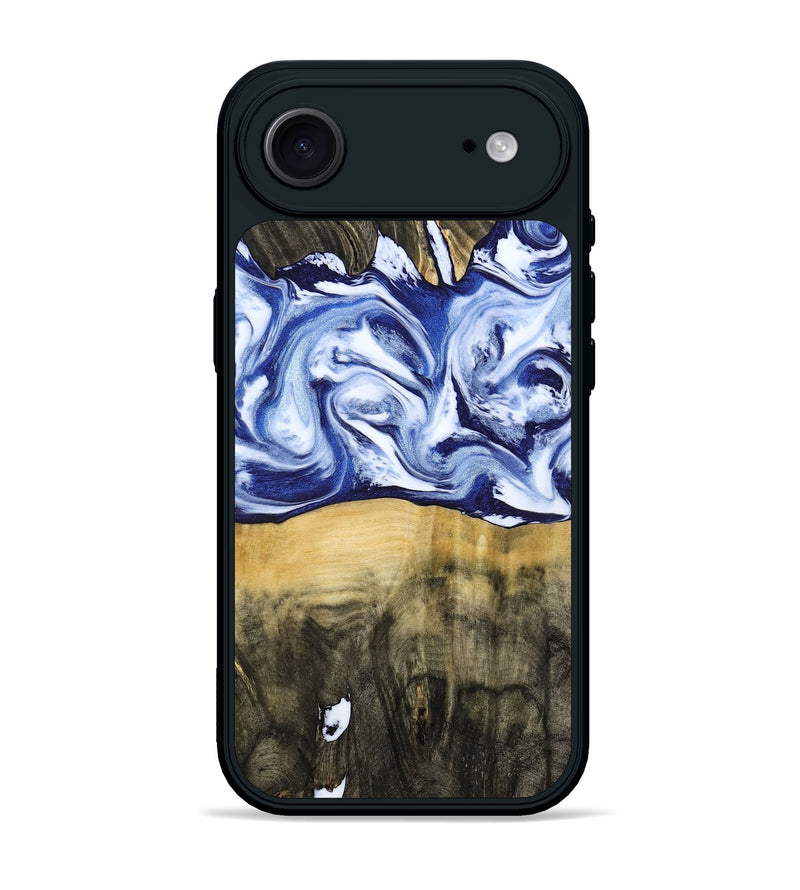 iPhone 17 Air Wood Phone Case - Jesiah (Blue, 786316)