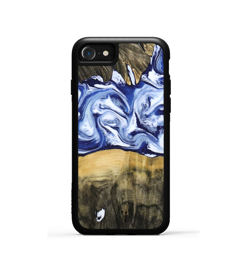 iPhone SE Wood Phone Case - Jesiah (Blue, 786316)