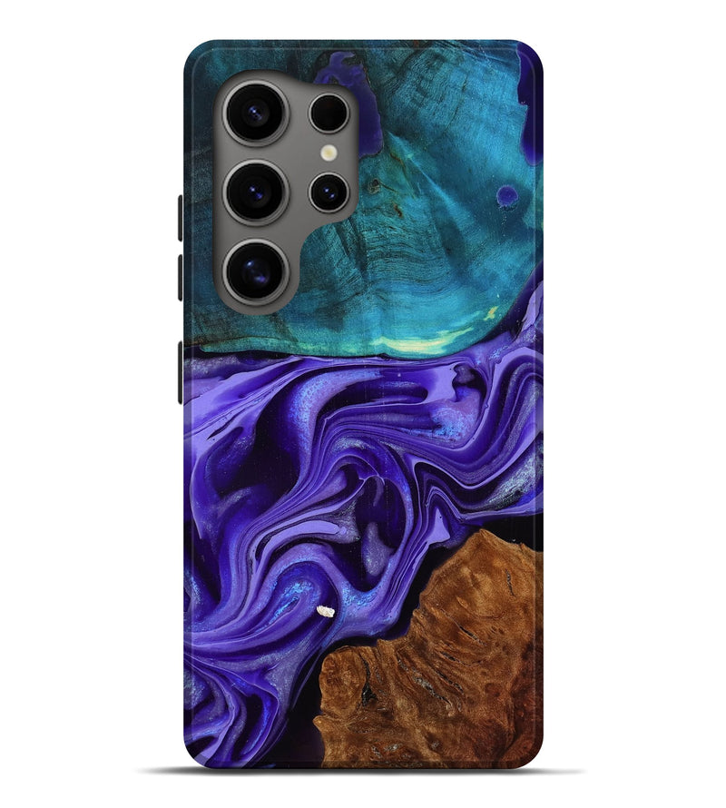 Galaxy S25 Ultra Wood Live Edge Phone Case - Corine (Purple, 786444)