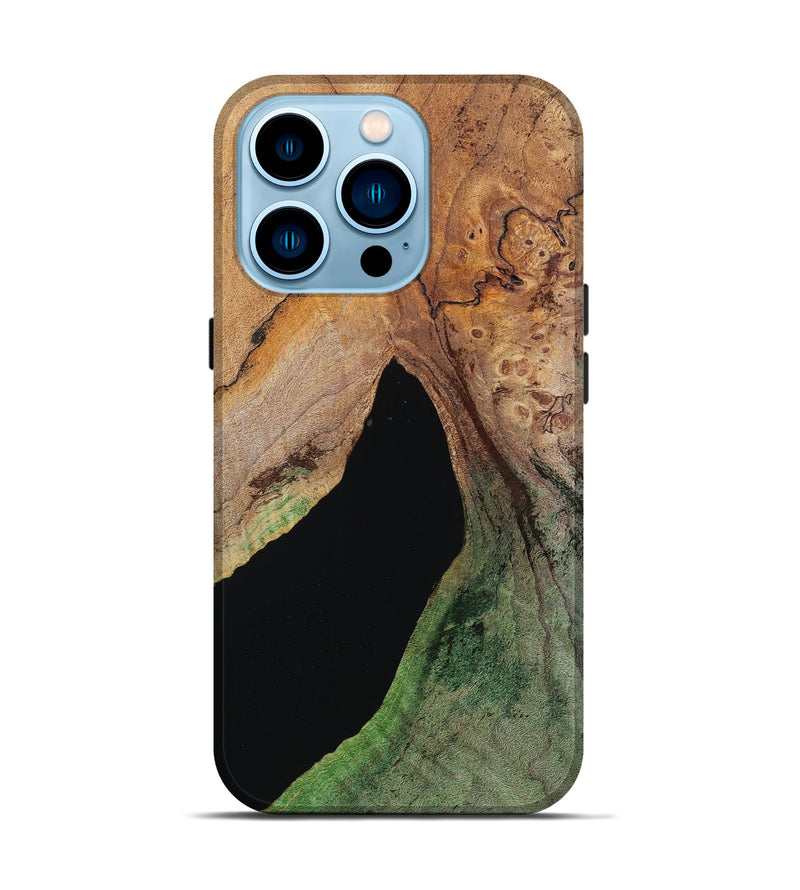 iPhone 14 Pro Wood Live Edge Phone Case - Don (Wood Burl, 786448)