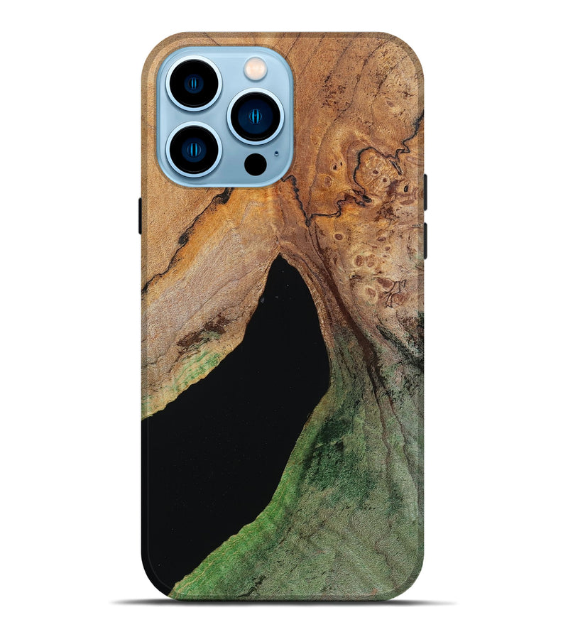 iPhone 14 Pro Max Wood Live Edge Phone Case - Don (Wood Burl, 786448)