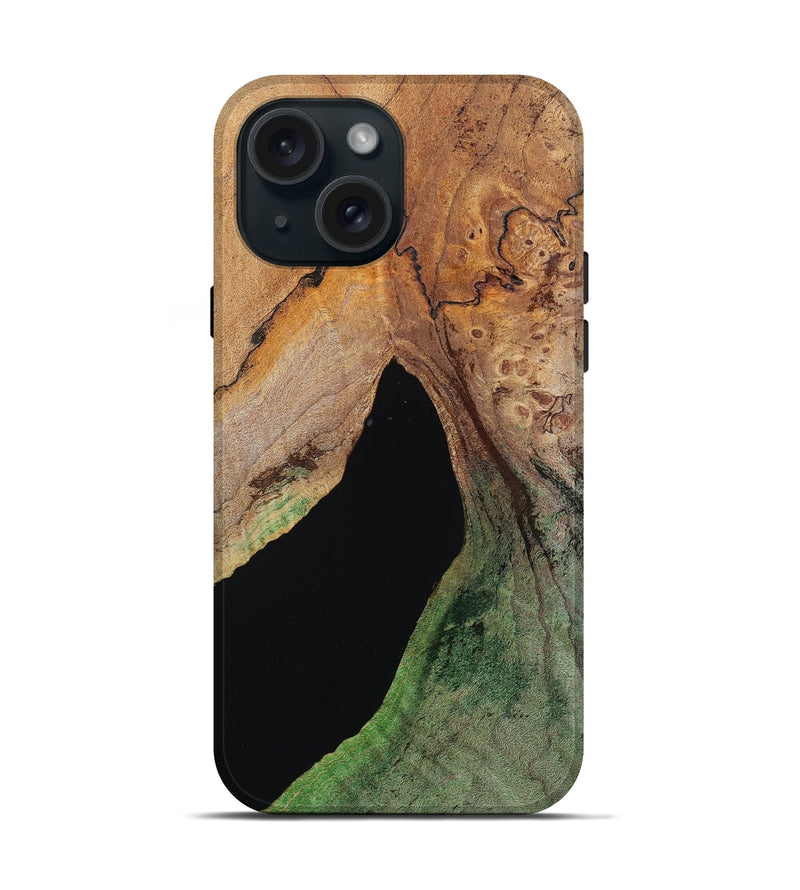 iPhone 15 Wood Live Edge Phone Case - Don (Wood Burl, 786448)