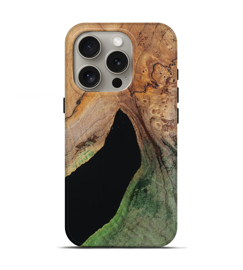 iPhone 16 Pro Wood Live Edge Phone Case - Don (Wood Burl, 786448)