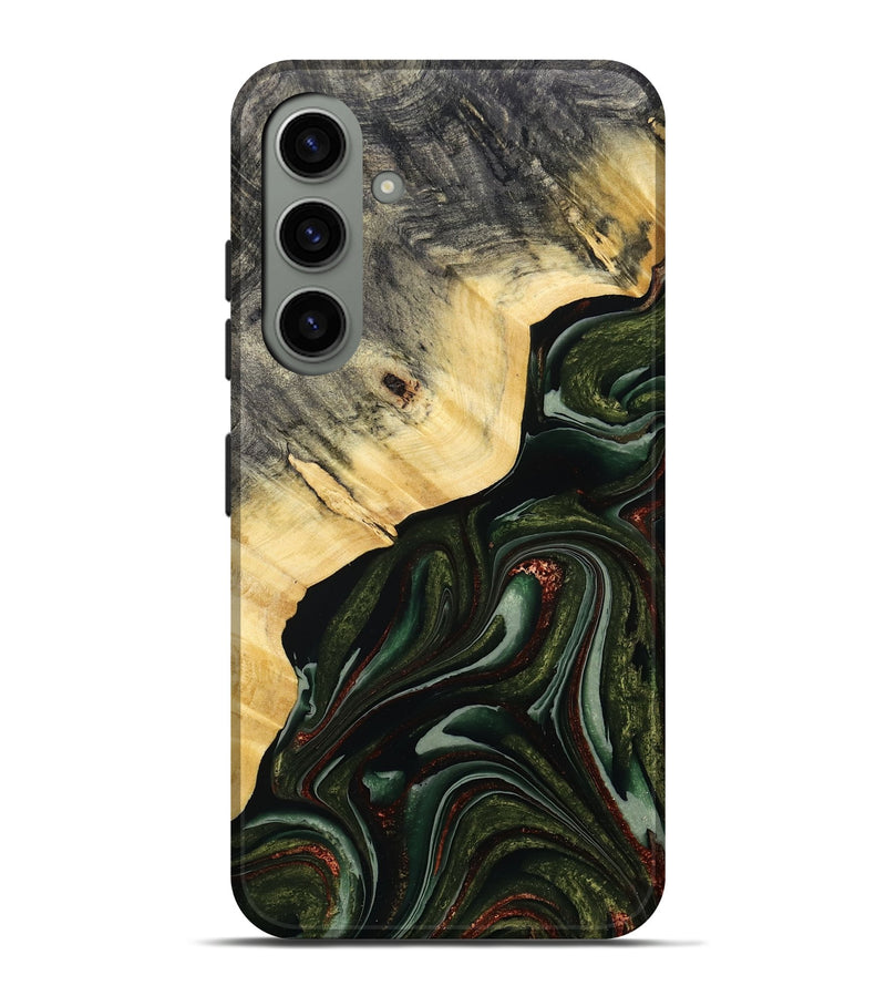 Galaxy S24 Plus Wood Live Edge Phone Case - Kiarra (Green, 786457)