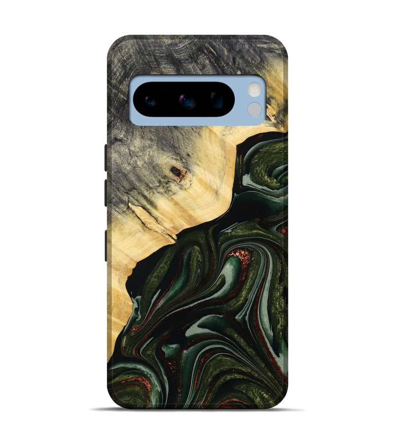 Pixel 8 Pro Wood Live Edge Phone Case - Kiarra (Green, 786457)