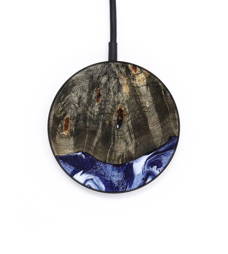 Circle Wood Wireless Charger - Darin (Blue, 786562)