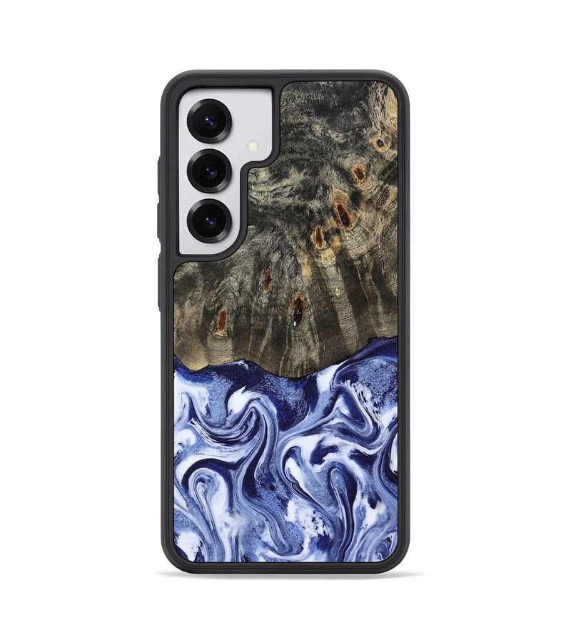 Galaxy S25 Wood Phone Case - Darin (Blue, 786562)