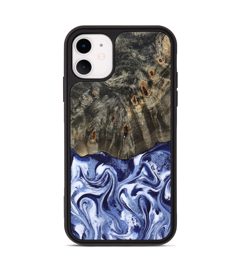 iPhone 11 Wood Phone Case - Darin (Blue, 786562)