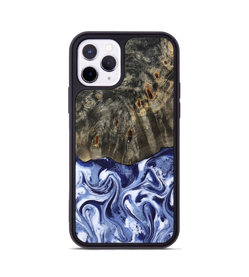 iPhone 11 Pro Wood Phone Case - Darin (Blue, 786562)