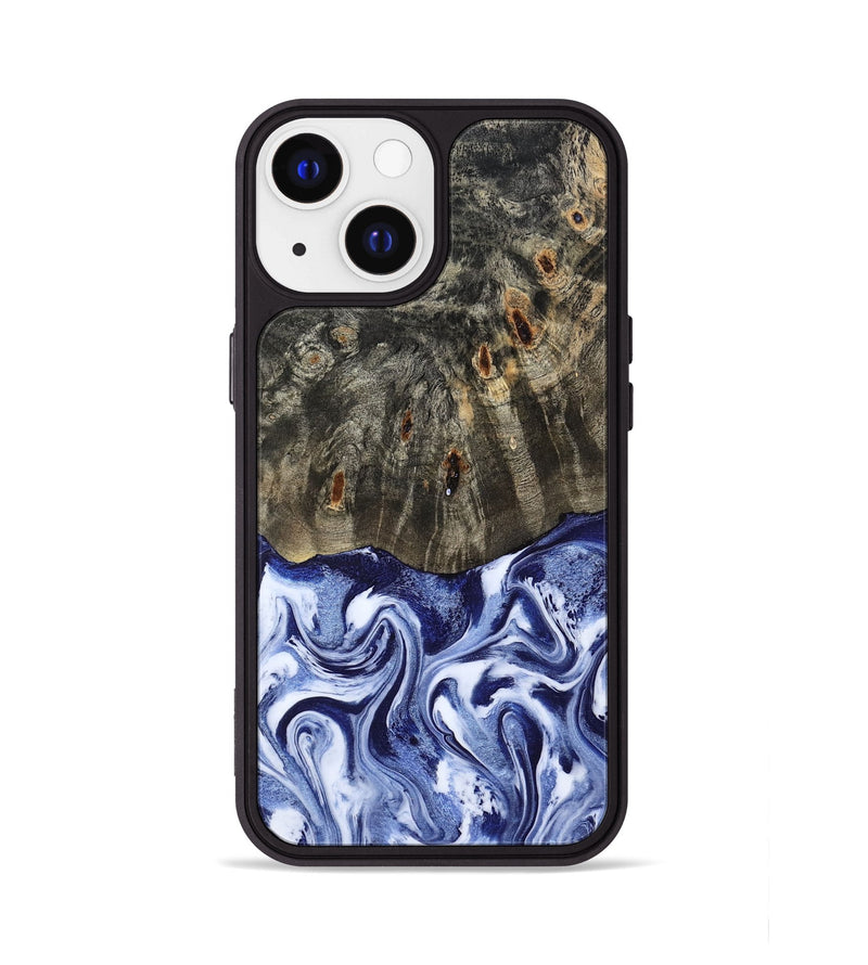 iPhone 13 Wood Phone Case - Darin (Blue, 786562)