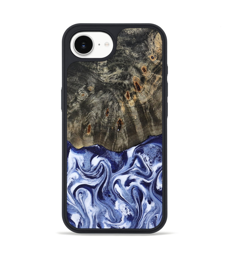 iPhone 16e Wood Phone Case - Darin (Blue, 786562)